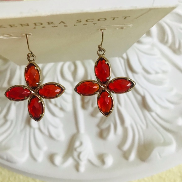 Kendra Scott Red Gold Earrings - Picture 2 of 8